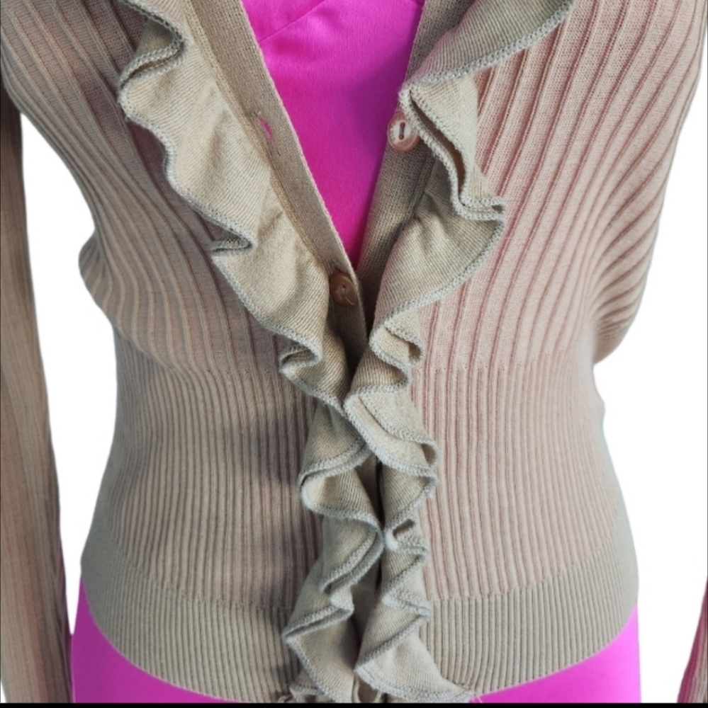 ANNE FONTAINE Ruffled Cardigan - Picture 5 of 6